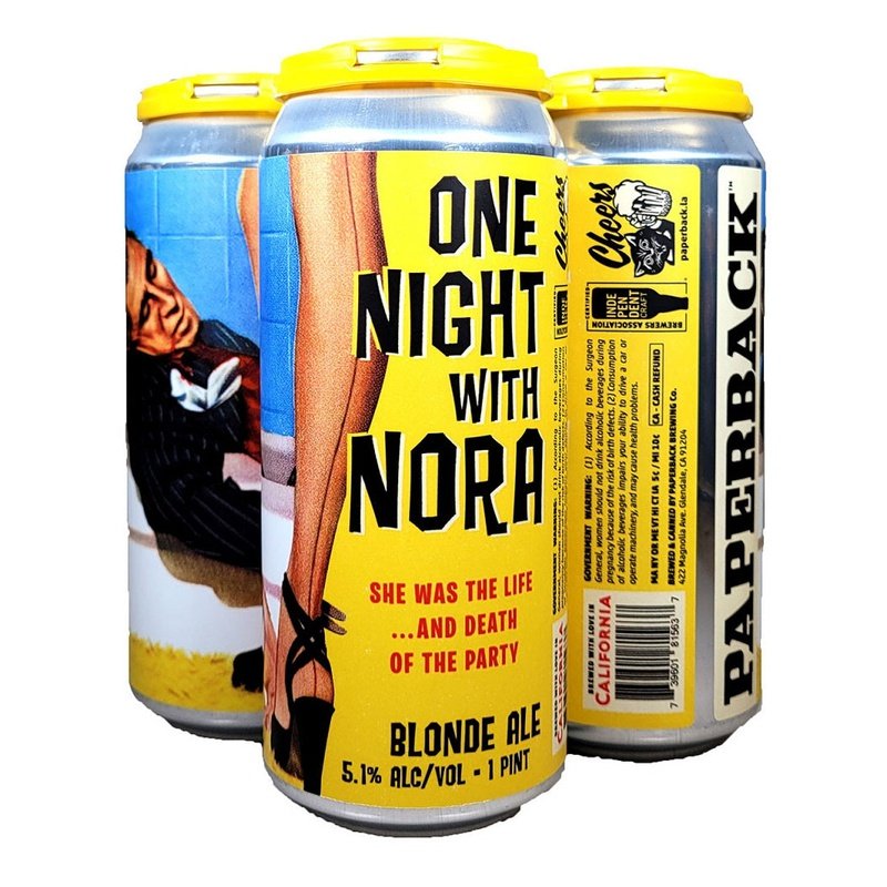 Paperback Brewing Co. One Night with Nora Blonde Ale Beer 4-Pack - Vintage Wine & Spirits