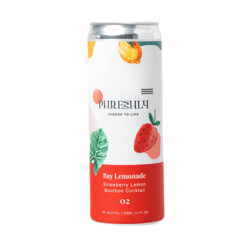 Phreshly Bay Lemonade Strawberry Lemon Bourbon Cocktail 4-Pack - Vintage Wine & Spirits
