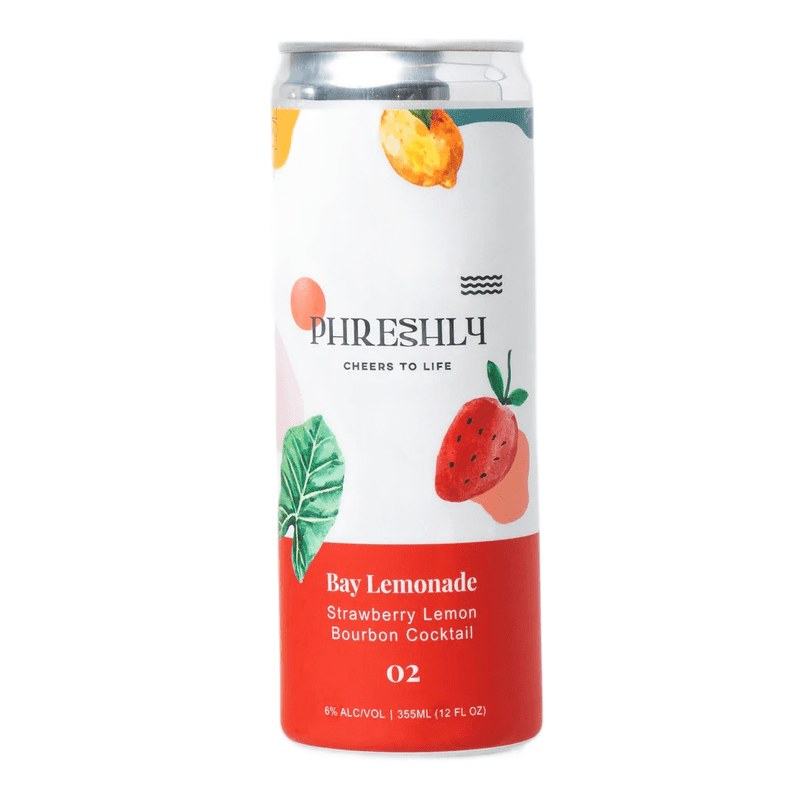 Phreshly Bay Lemonade Strawberry Lemon Bourbon Cocktail 4-Pack - Vintage Wine & Spirits