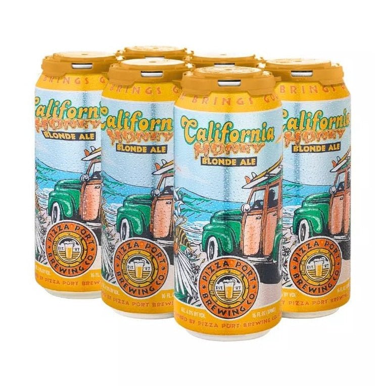 Pizza Port Brewing Co. 'California Honey' Blonde Ale Beer 6-Pack - Vintage Wine & Spirits