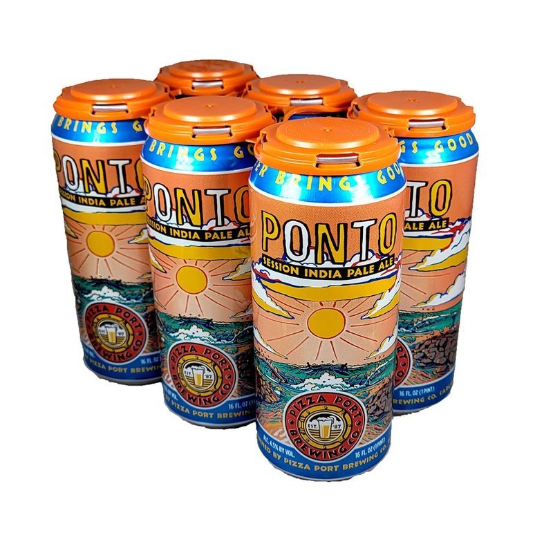 Pizza Port Brewing Co. 'Ponto' Session IPA Beer 6-pack - Vintage Wine & Spirits