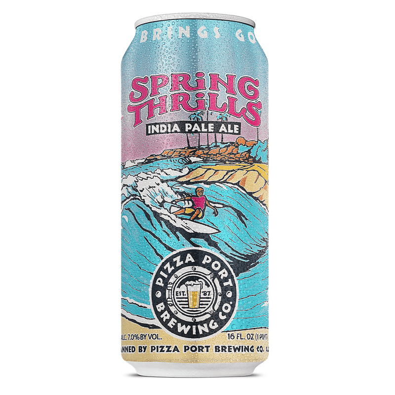 Pizza Port Brewing Co. 'Spring Thrills' IPA Beer 6-pack - Vintage Wine & Spirits