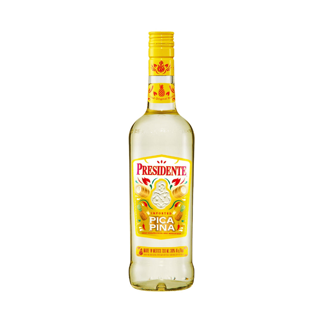 Presidente Pica Piña Pineapple Flavored Brandy 700ml - Vintage Wine & Spirits