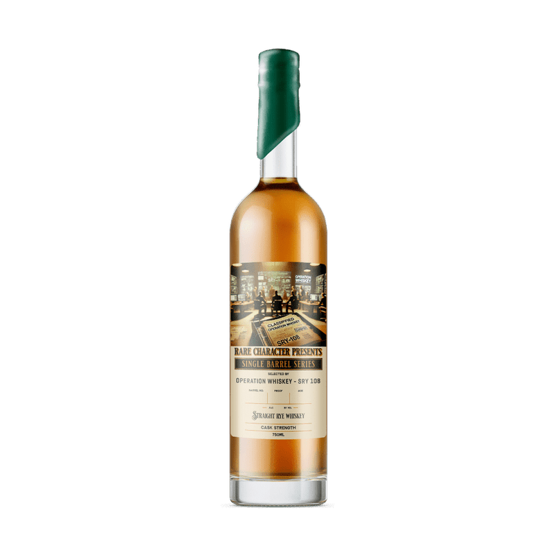 Rare Character Operation Whiskey SRY-108 Single Barrel Straight Rye Whiskey - Vintage Wine & Spirits