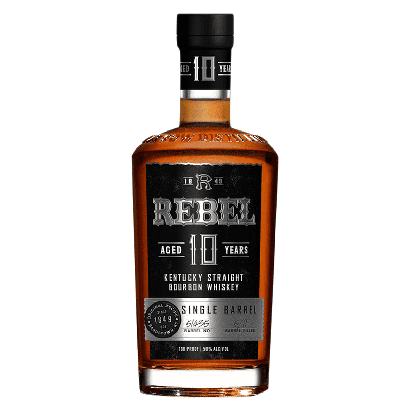 Rebel 10 Year Old Single Barrel Kentucky Straight Bourbon Whiskey - Vintage Wine & Spirits