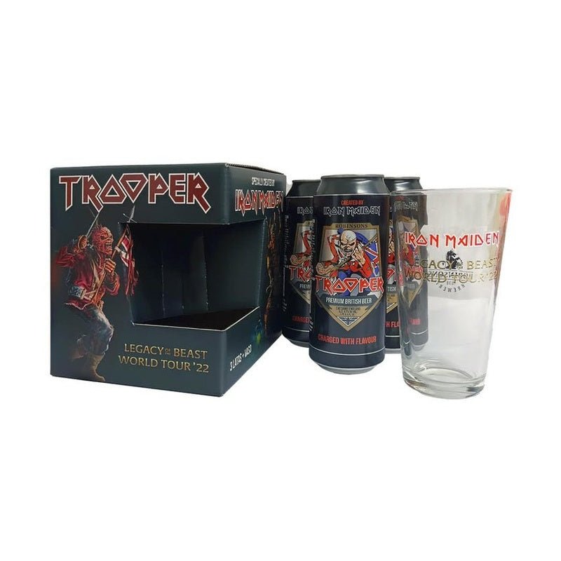 Robinsons Trooper Iron Maiden Legacy of the Beast 3-Pack w/Glass - Vintage Wine & Spirits