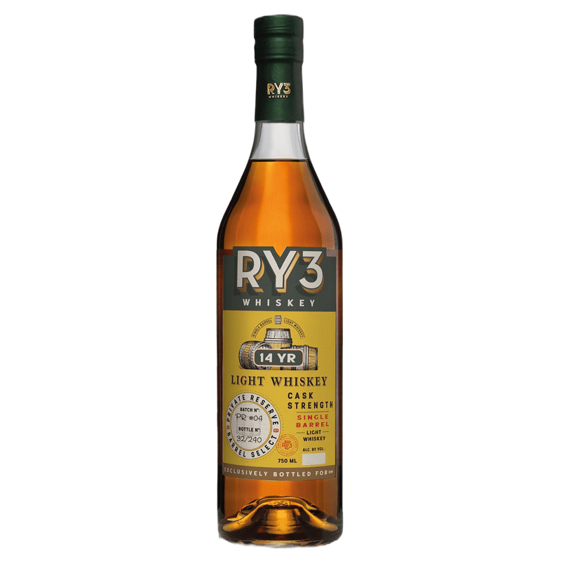 Ry3 14 Year Old Single Barrel Cask Strength Light Whiskey - Vintage Wine & Spirits