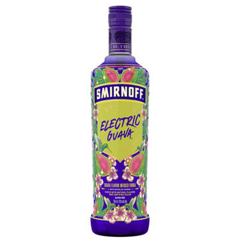 Smirnoff Electric Guava Flavored Vodka 750ml bottle