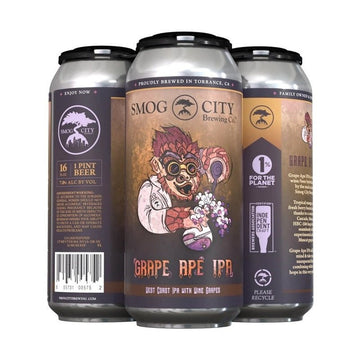 Smog City Brewing Co. 'Grape Ape' IPA Beer 4-Pack - Vintage Wine & Spirits