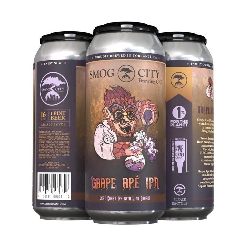 Smog City Brewing Co. 'Grape Ape' IPA Beer 4-Pack - Vintage Wine & Spirits