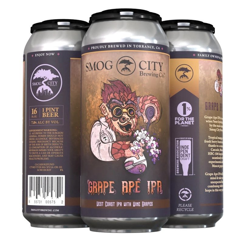 Smog City Brewing Co. 'Grape Ape' IPA Beer 4-Pack - Vintage Wine & Spirits