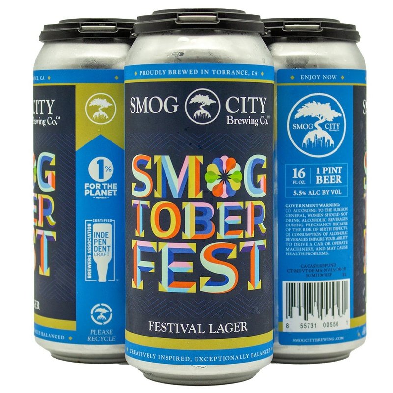 Smog City Brewing Co. Smogtoberfest Festival Lager Beer 4-Pack - Vintage Wine & Spirits