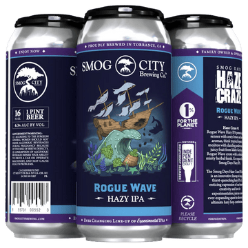 Smog City 'Rogue Wave' Hazy IPA 4-Pack - Vintage Wine & Spirits