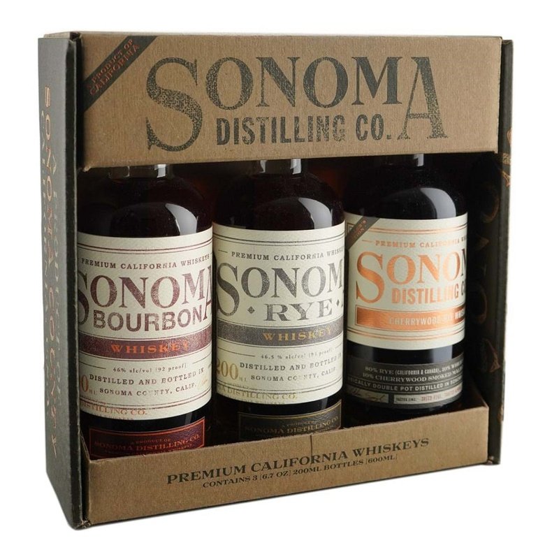 Sonoma Distilling Co. California Whiskey 3-Pack 200ml - Vintage Wine & Spirits