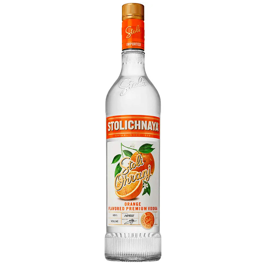 Stolichnaya 'Ohranj' Orange Flavored Vodka Liter - Vintage Wine & Spirits