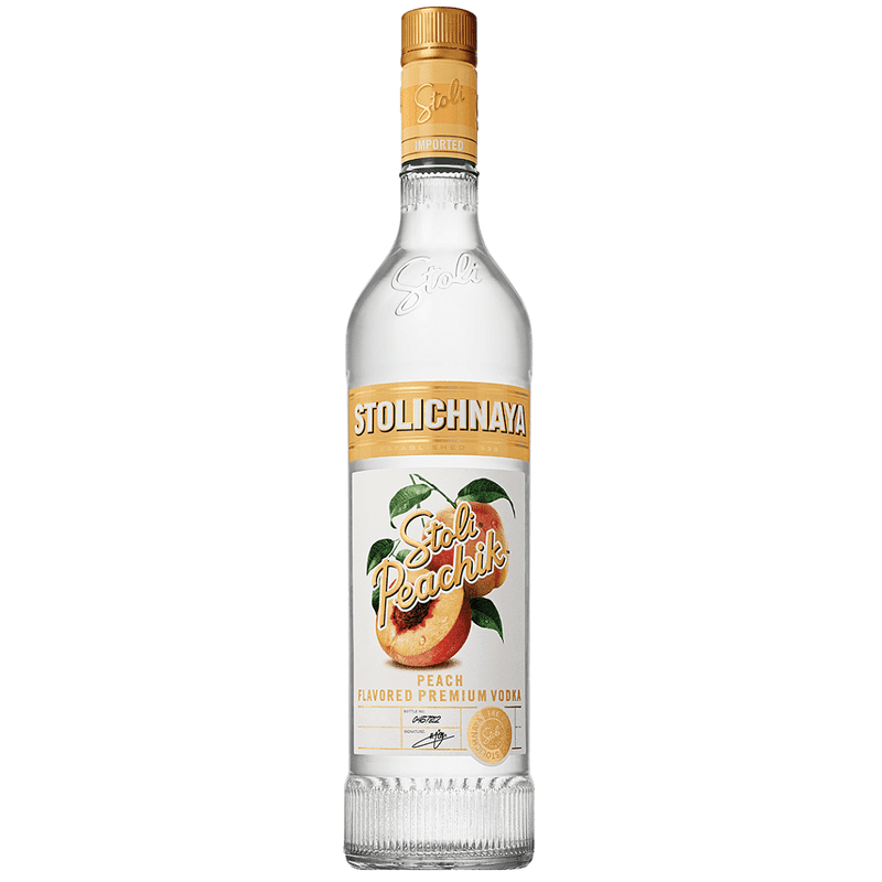 Stolichnaya Stoli 'Peachik' Peach Flavored Vodka Liter - Vintage Wine & Spirits