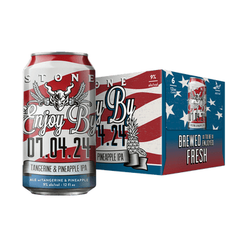Stone Brewing 'Enjoy by 07.04.24' Tangerine Pineapple Hazy IPA Beer 6-Pack - Vintage Wine & Spirits