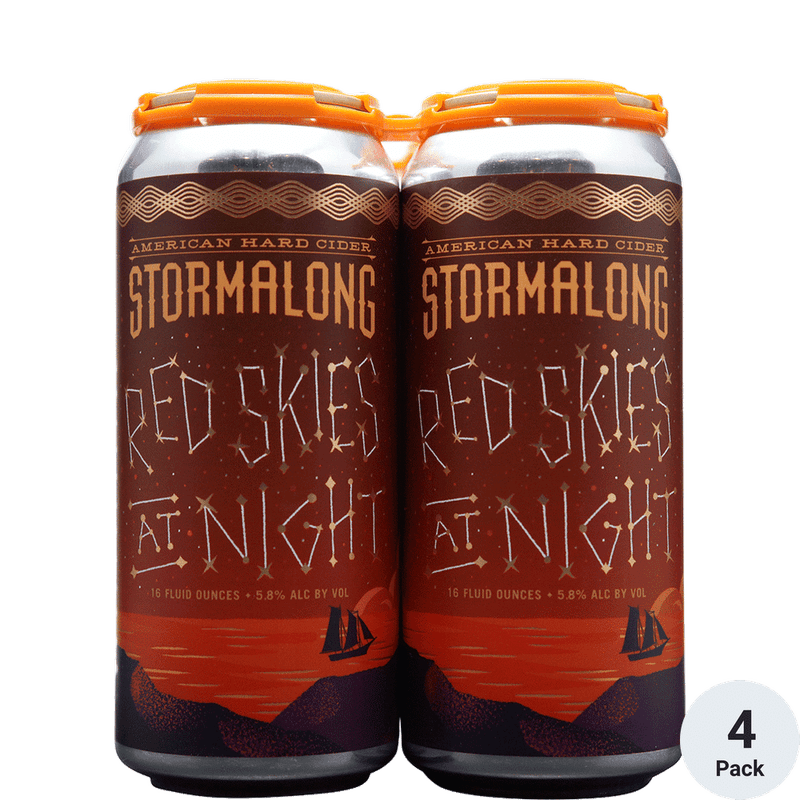 Stormalong 'Red Skies at Night' Cider 4-Pack - Vintage Wine & Spirits