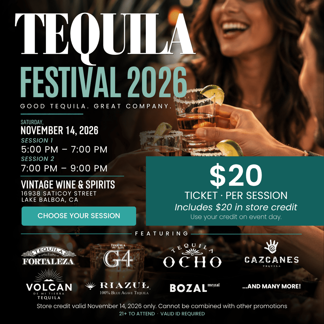 Tequila Festival 2026 - Vintage Wine & Spirits