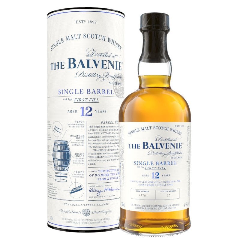 The Balvenie 12 Year Old Single Barrel First Fill Single Malt Scotch Whisky - Vintage Wine & Spirits