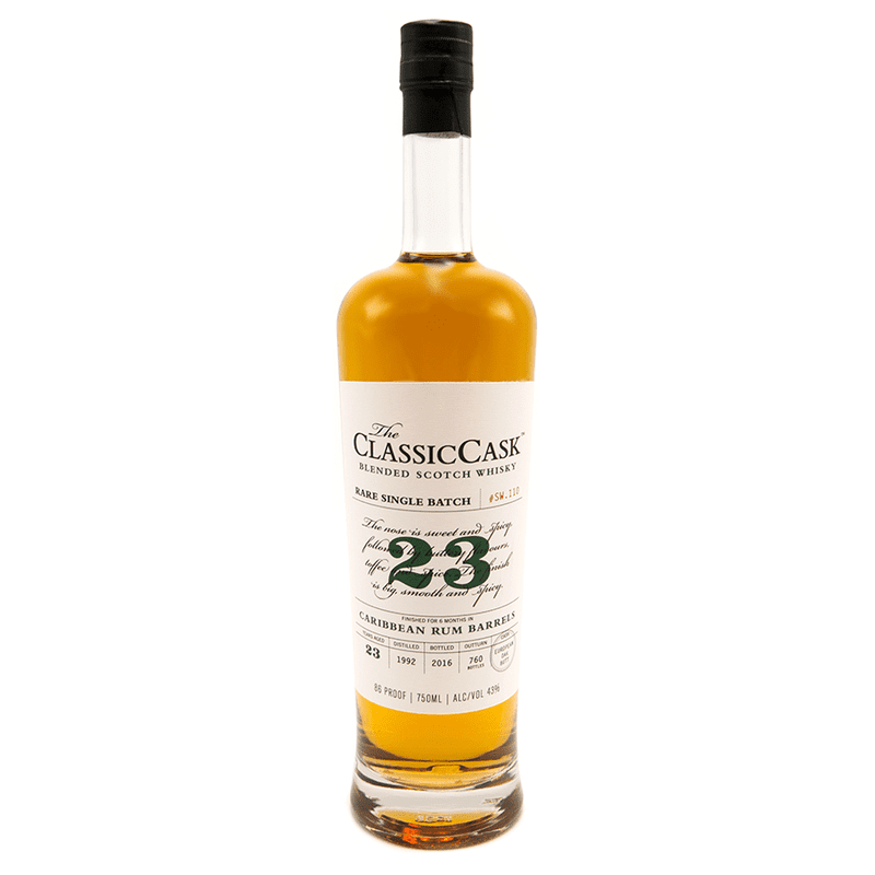 The Classic Cask 23 Year Old Rare Single Batch Caribbean Rum Barrels Blended Scotch Whisky - Vintage Wine & Spirits