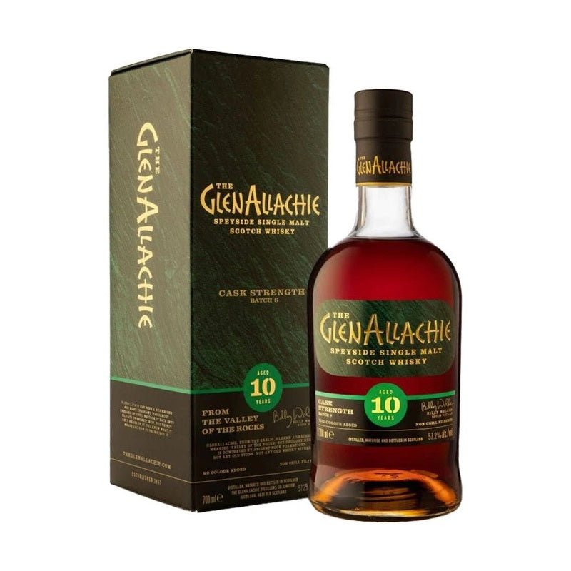 The GlenAllachie 10 Year Old Batch 8 Cask Strength Speyside Single Malt Scotch Whisky - Vintage Wine & Spirits