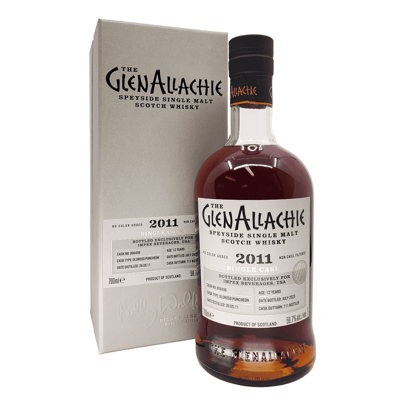 The GlenAllachie 12 Year Old 2011 Single Cask Oloroso Puncheon Speyside Single Malt Scotch Whisky - Vintage Wine & Spirits