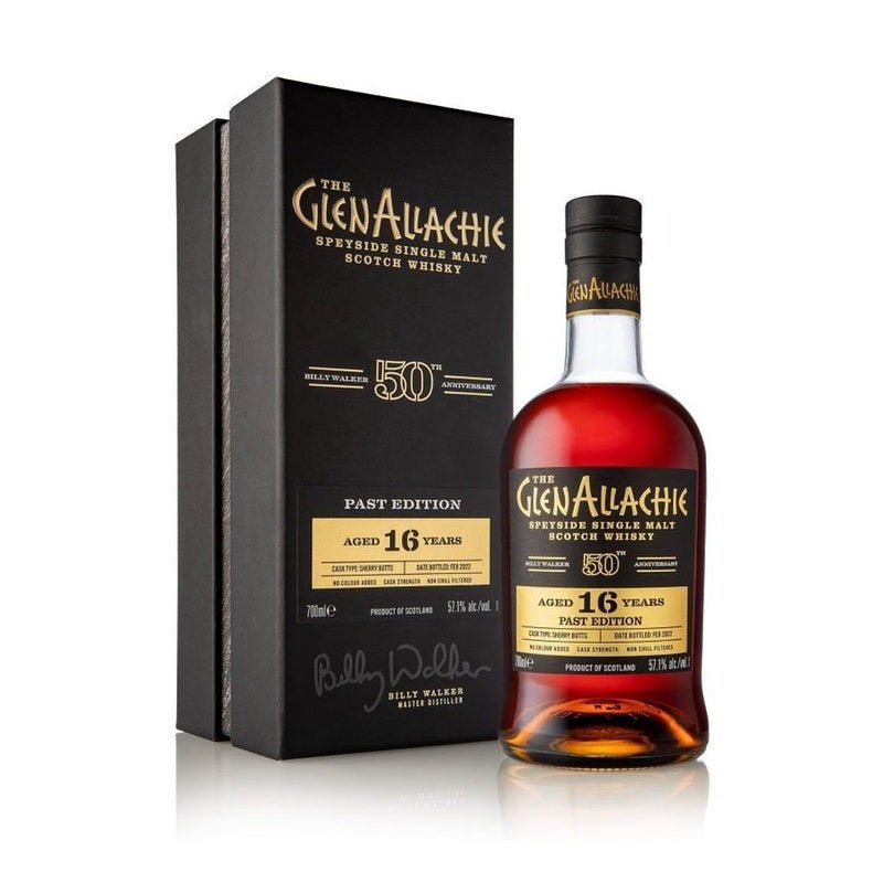 The GlenAllachie Billy Walker 50th Anniversary 'Past Edition' 16 Year Old Sherry Cask Speyside Single Malt Scotch Whisky - Vintage Wine & Spirits