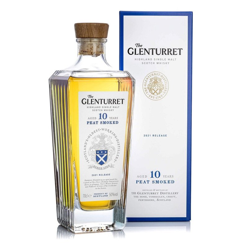 The Glenturret 10 Year Old 'Peat Smoked' 2021 Release Highland Single Malt Scotch Whisky - Vintage Wine & Spirits