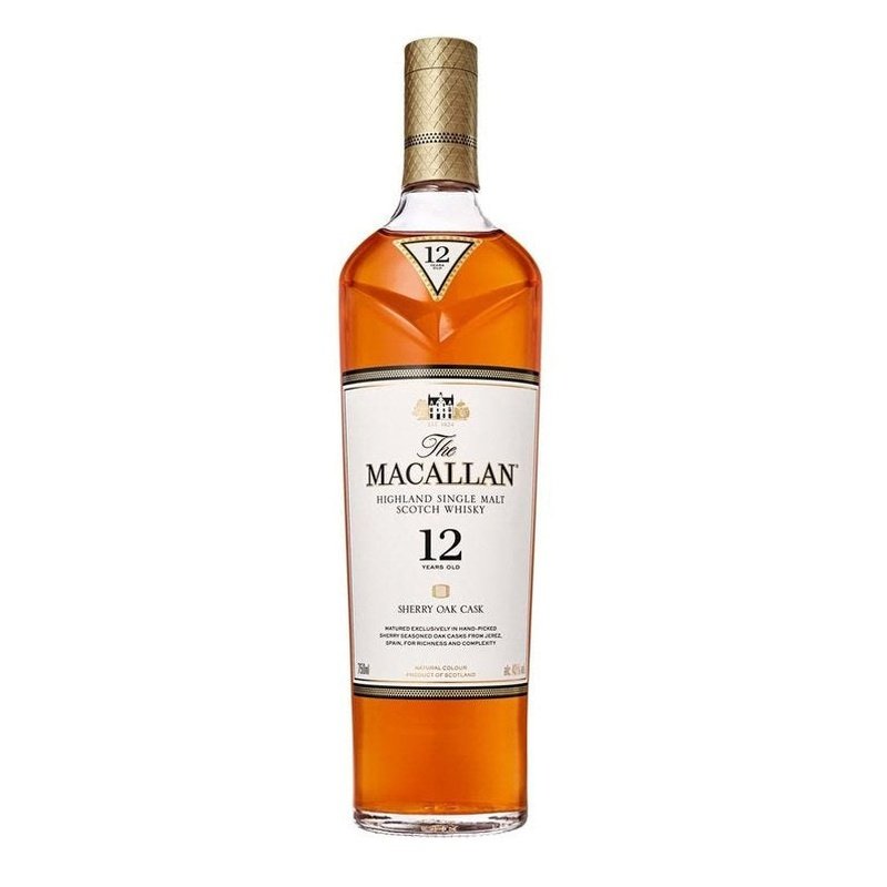 The Macallan 12 Year Old Sherry Oak Cask Highland Single Malt Scotch Whisky - Vintage Wine & Spirits