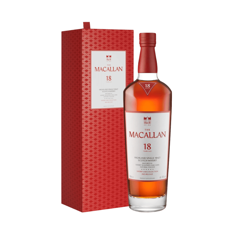 The Macallan 18 Year Old Sherry Oak Cask Highland Single Malt Scotch Whisky - Vintage Wine & Spirits