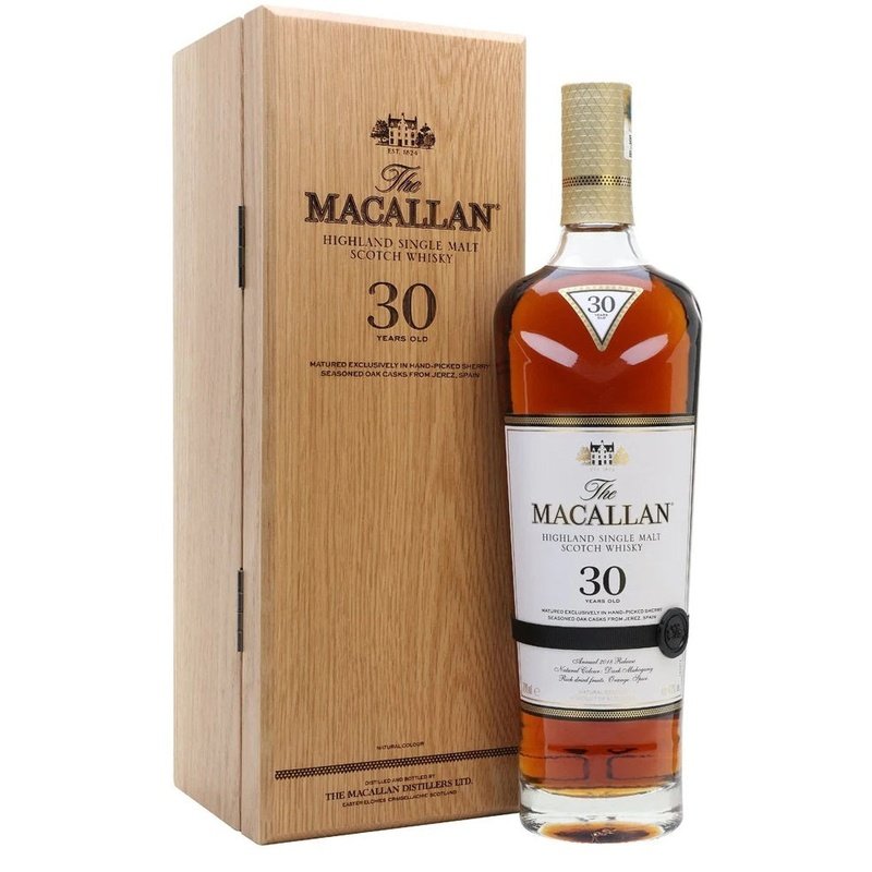 The Macallan 30 Years Old Sherry Oak Cask Highland Single Malt Scotch Whisky - Vintage Wine & Spirits