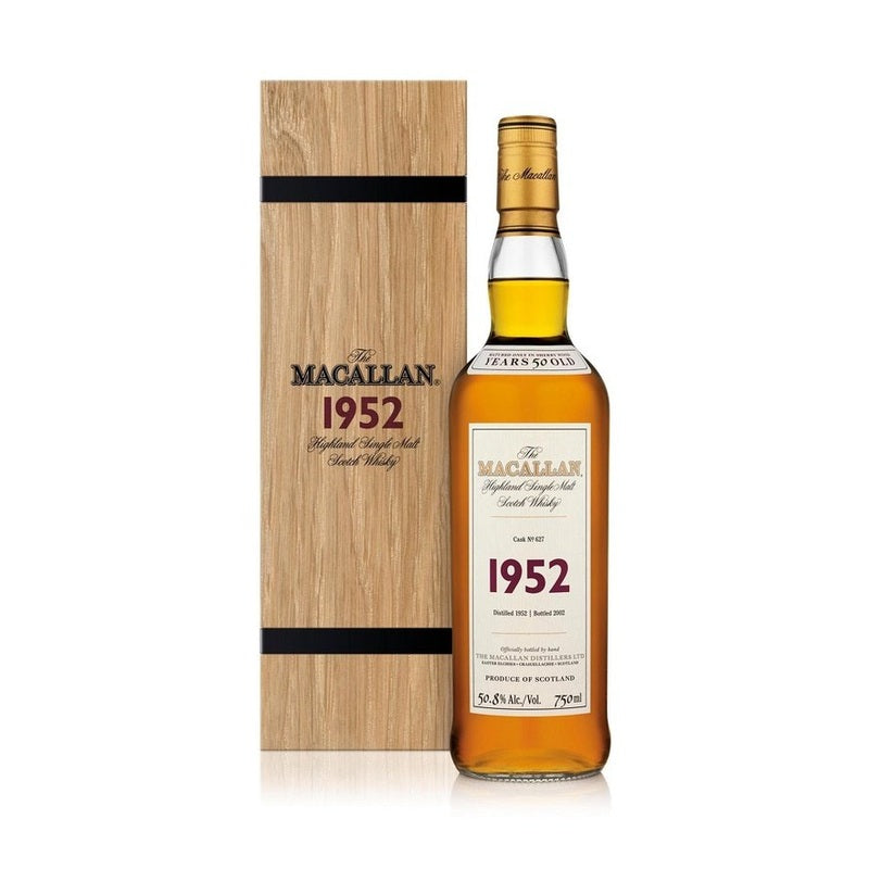 The Macallan 50 Year Old 1952 Cask No. 627 Fine & Rare Highland Single Malt Scotch Whiskey - Vintage Wine & Spirits