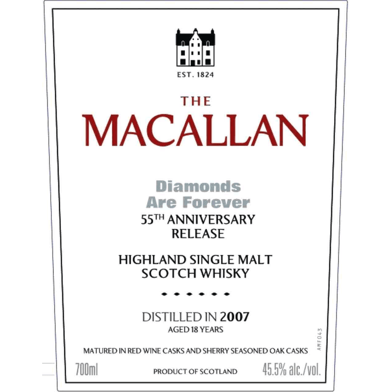 The Macallan Diamonds Are Forever 55th Anniversary Release Highland Single Malt Scotch Whisky - Vintage Wine & Spirits