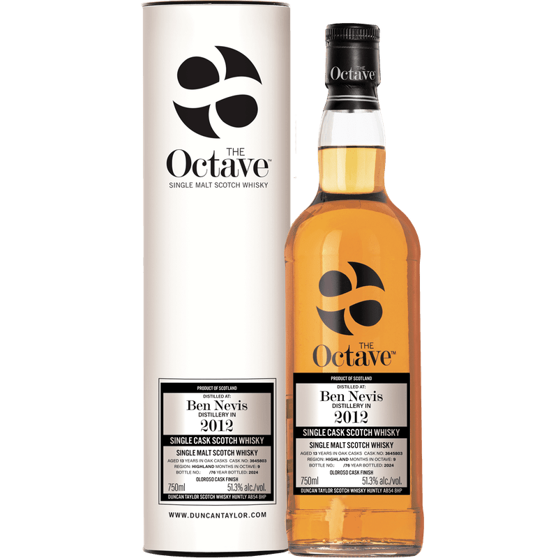 The Octave 13 Year Old Ben Nevis 2012 Single Cask Single Malt Scotch Whisky Cask #3645803 - Vintage Wine & Spirits