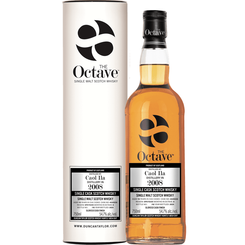 The Octave 16 Year Old Caol Ila 2008 Single Cask Single Malt Scotch Whisky Cask #4045036 - Vintage Wine & Spirits