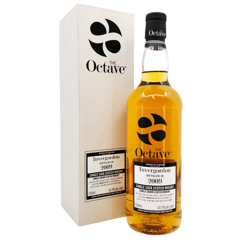 The Octave 8 Year Old Invergordon 2009 Single Cask Single Grain Scotch Whisky - Vintage Wine & Spirits