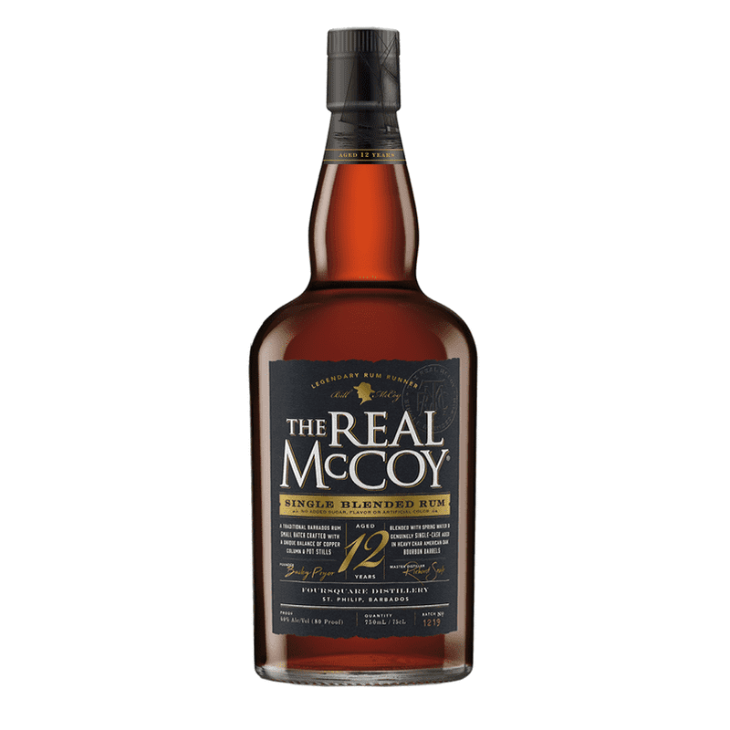 The Real McCoy 12 Year Old Single Blended Rum - Vintage Wine & Spirits