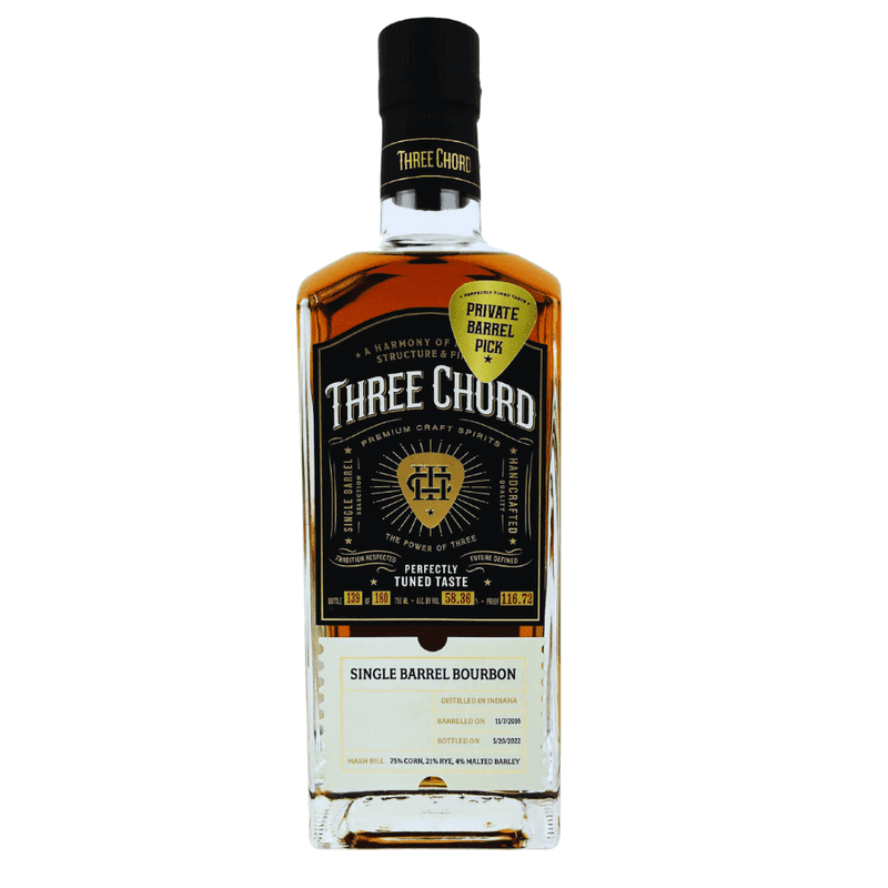 Three Chord Private Selection Single Barrel Bourbon - Vintage Wine & Spirits