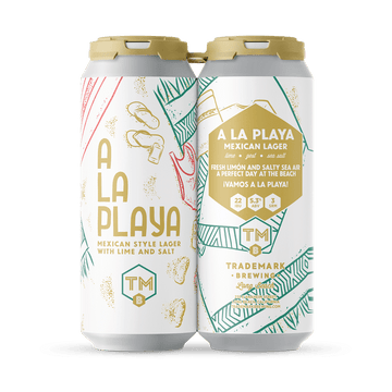 Trademark Brewing A La Playa Lager 4pk - Vintage Wine & Spirits