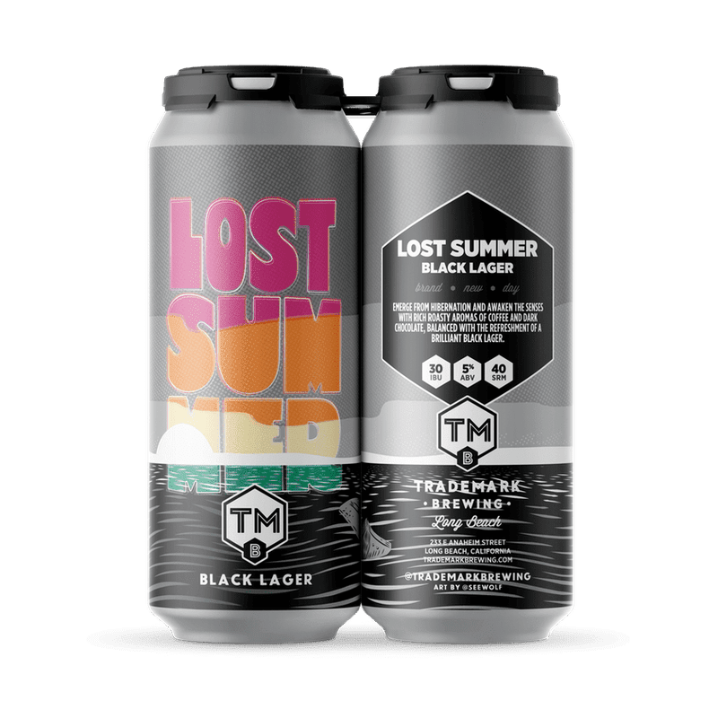 Trademark Brewing "Lost Summer" Black Lager 4 Pack - Vintage Wine & Spirits