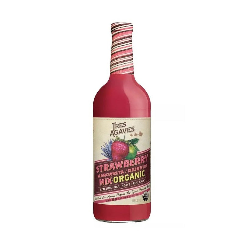 Tres Agaves Organic Strawberry Margarita-Daiquiri Mix Liter - Vintage Wine & Spirits