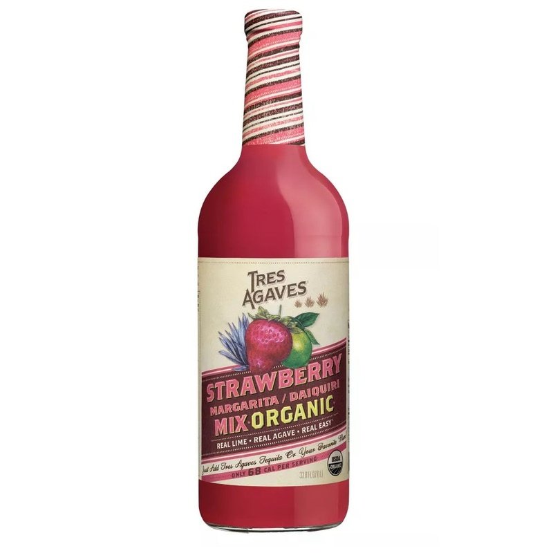 Tres Agaves Organic Strawberry Margarita-Daiquiri Mix Liter - Vintage Wine & Spirits