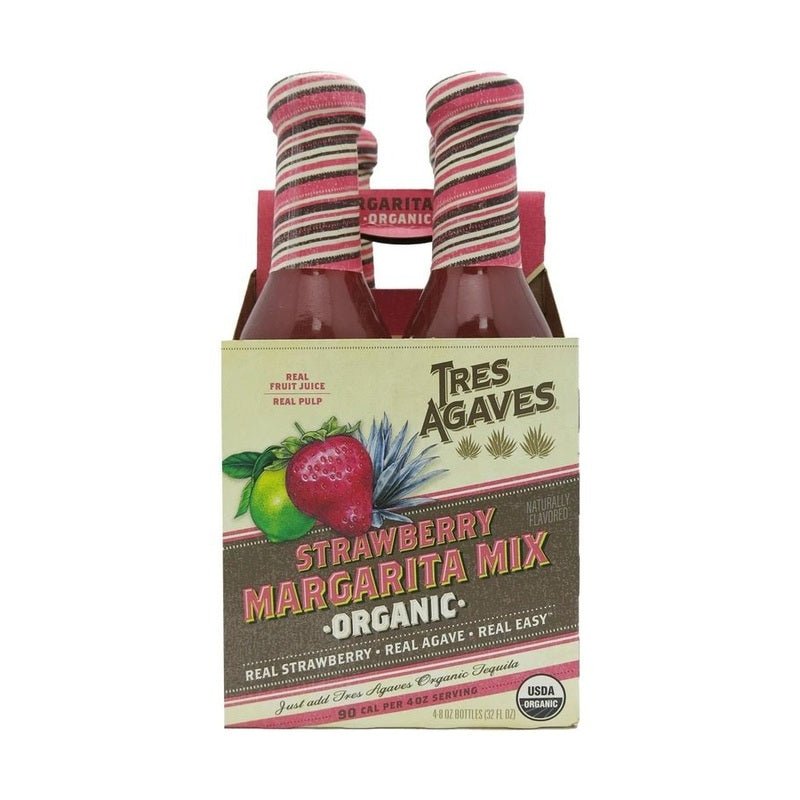 Tres Agaves Organic Strawberry Margarita Mix 4-Pack - Vintage Wine & Spirits