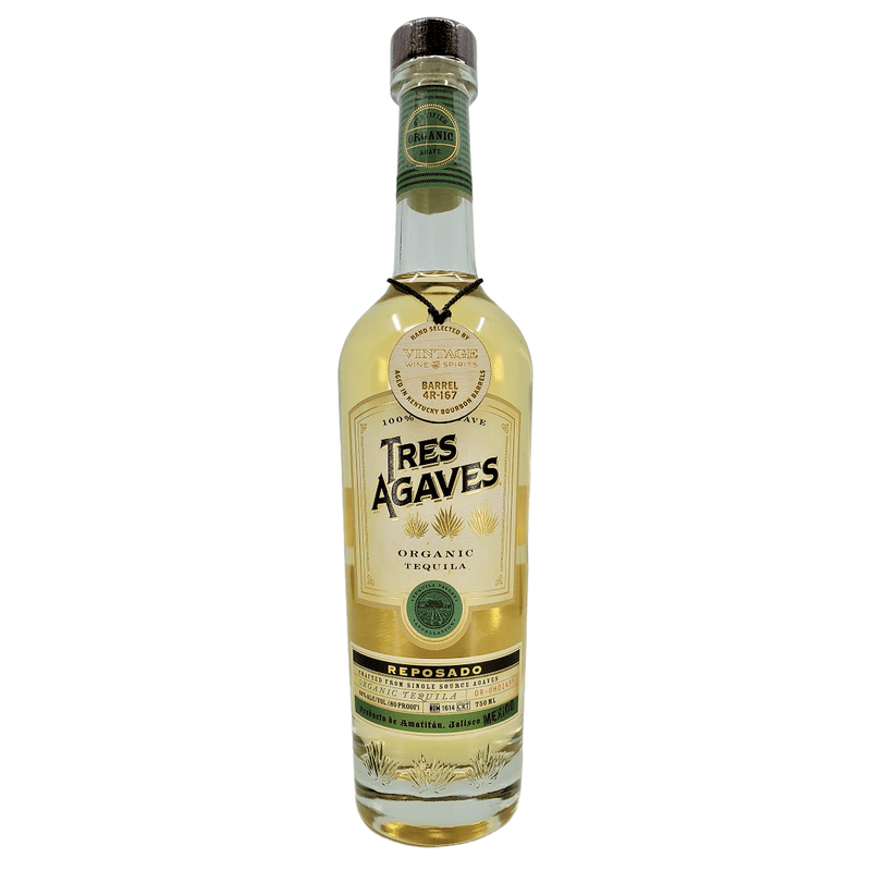 Tres Agaves VW&S Selected Single Barrel Reposado Organic Tequila - Vintage Wine & Spirits