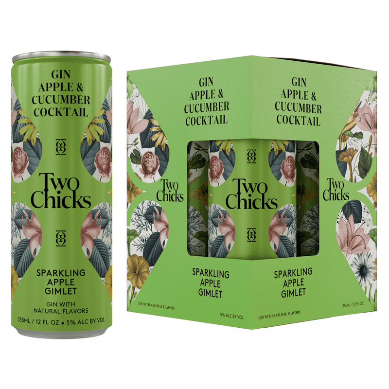 Two Chicks Sparkling Apple Gimlet Cocktail 4-Pack - Vintage Wine & Spirits