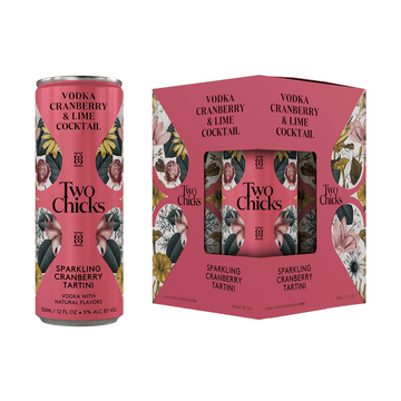 Two Chicks Sparkling Cranberry Tartini 4-Pack Cocktail - Vintage Wine & Spirits