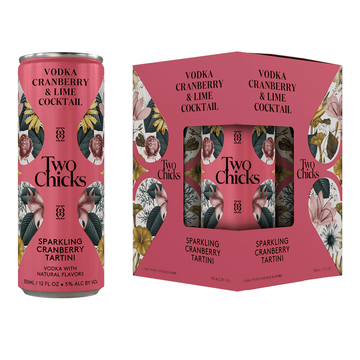 Two Chicks Sparkling Cranberry Tartini 4-Pack Cocktail - Vintage Wine & Spirits