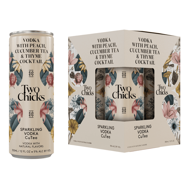 Two Chicks Sparkling Vodka CuTea 4-Pack Cocktail - Vintage Wine & Spirits