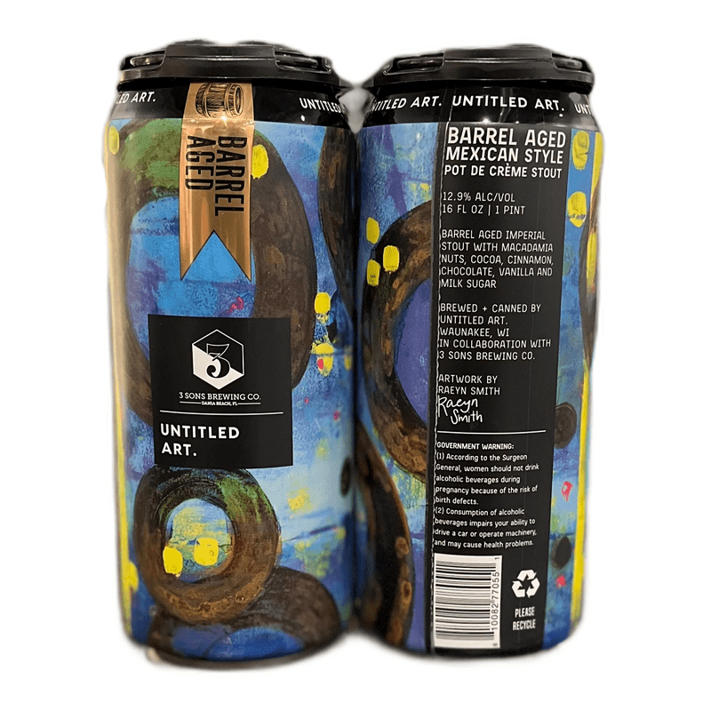 Untitled Art. Barrel Aged Mexican Style Pot de Créme Stout Beer 2-Pack - Vintage Wine & Spirits